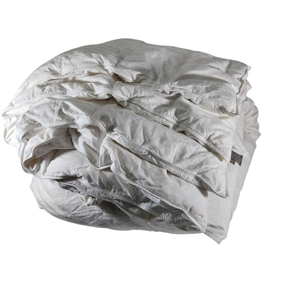 FIELDCREST! FAB CREAM OVERFILLED DOWN COMFORTER, 100% COTTON COVER! SZ QUEEN! - Picture 5 of 10